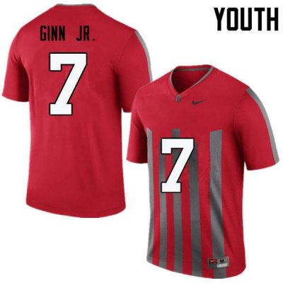 NCAA Ohio State Buckeyes Youth #7 Ted Ginn Jr. Throwback Nike Football College Jersey OPZ1845VX